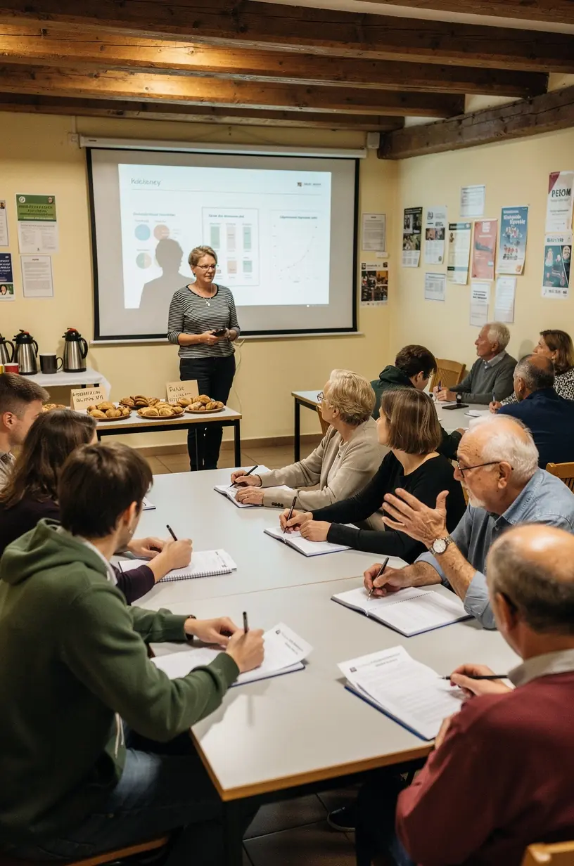 Osoba korzystająca z laptopa, czytająca blog o podstawach finansów osobistych.